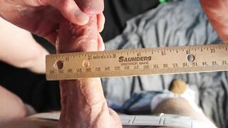 Noel Hawk Measures 8” 2% Rare Penis makes Shoot Cum