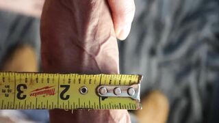 Noel Hawk Measures 8” 2% Rare Penis makes Shoot Cum