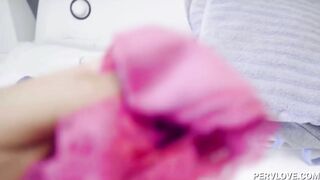 Pervert Brother Spying His Big Titted Sister to Fucks Her -