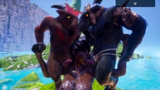 WLDL - Jadeen Bimbo Fucking with Monsters