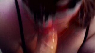 Chained BBW slave point of view ORAL SEX