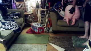 Masked BBW Pet slave , Variety Petplay and Pet Spanking