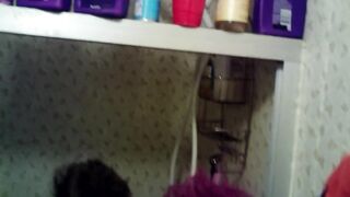 Dressed BBW Taking A Shower