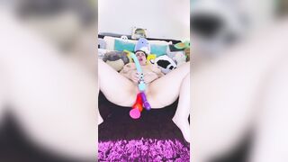 goddess Milf Stuffs Twat Full