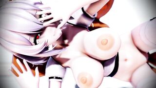 Mmd R18 serious Pounded at the Command of the Commander