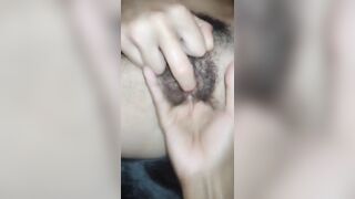 Having Fun with my Snatch, she makes me Cum so Rough