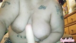 BBW Shake her Fat Belly and Breasts