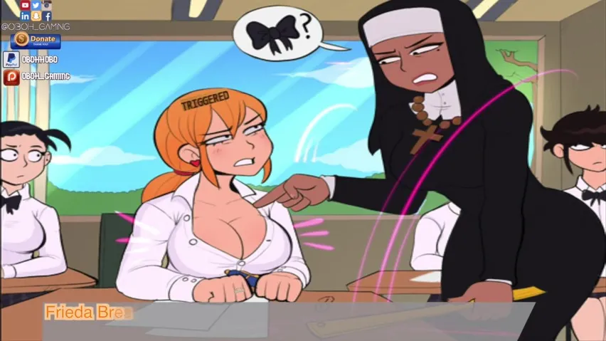 Nuns Cocks Cartoons - Confession Booth! Hentai Long Butt Nun Spanks School sluts Front