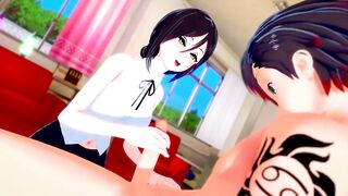 3D Cartoon: Reze MAKES a SUPER ORAL SEX (Chainsaw Man)