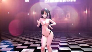 Mmd R18 Keqing Genshin Impact and Spongebob Square Pant Join