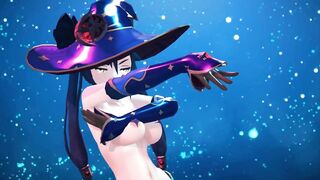 Mmd R18 Keqing Genshin Impact and Spongebob Square Pant Join