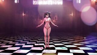 Mmd R18 Keqing Genshin Impact and Spongebob Square Pant Join