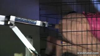 Blonde Caged and Double Ended by Fucked Machines