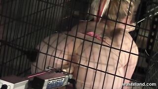 Blonde Caged and Double Ended by Fucked Machines