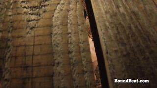 Bound up Lesbo into Prison Masturbates till Orgasm