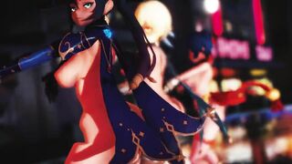 Mmd R18 Genshin Impact with Long Natural Boobs Fap Challenge