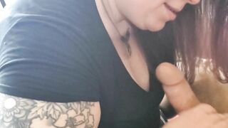 Thick PAWG Blows a Big Penis!