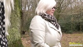 OLDNANNY British Older and Blonde Dyke Action