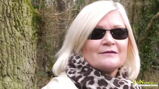 OLDNANNY British Older and Blonde Dyke Action