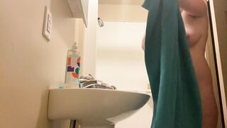 38 Weeks Pregnant - Undressing for Shower