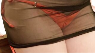 Slideshow Cameltoe Delight #1 with Twat Dripping Cum Jizzed