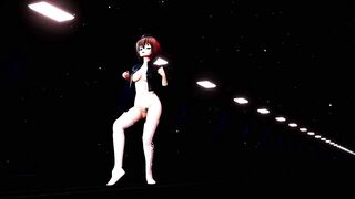 Mmd R18 Maho Nishizumi Fucked during her Monthly Period