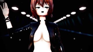 Mmd R18 Maho Nishizumi Fucked during her Monthly Period