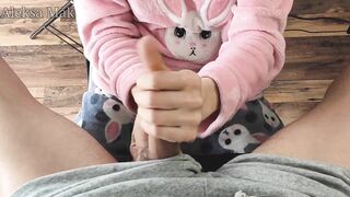 hot Dark Hair 19 Year Old Teases And Jerks Off Step Brothers Penis