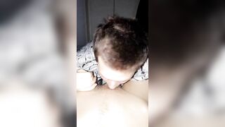 Misa Rose Fingering Herself, then give Sloppy FELLATIO