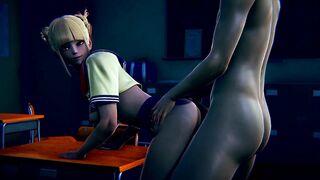HIMIKO TOGA SUCK COCK INSIDE SCHOOL CABINET | 3D CARTOON