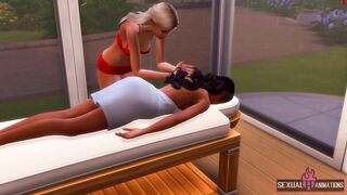 My Heterosexual Stepmom Gets Aroused Giving me a Rubs, she