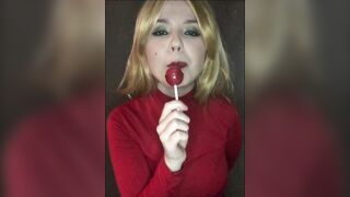 Marta Chuchena Hot Blowing Lollipop
