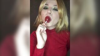 Marta Chuchena Hot Blowing Lollipop