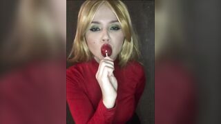 Marta Chuchena Hot Blowing Lollipop