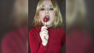 Marta Chuchena Hot Blowing Lollipop