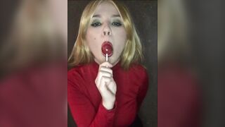 Marta Chuchena Hot Blowing Lollipop