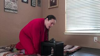 Saddle Riding inside Cutie Robe