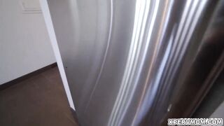 Big Tit stepmom Natasha Nice wears Goddess orange panties and she