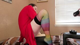 Saddle Riding into Red Robe Side See