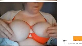 My Big Hooters make two Guys Cum on Omegle