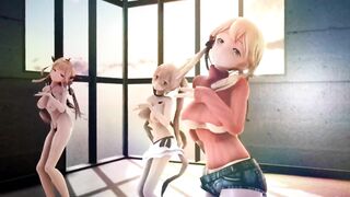 Mmd R18 Printz,Murasame,Kongo Banged Sex Party sexy and Goddess will