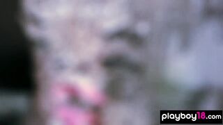 All natural Roxanna June looks incredible completely nude