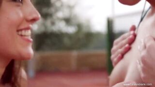 An Arousing Sex Moment Of Lebians Making Finger Fuck