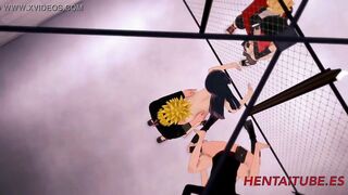 Boruto Naruto Animated - Mega Group Sex with Sakura, Hinata, Sarada,