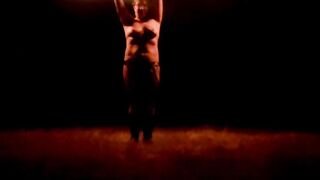 Spinning Fire inside 40° with my Titties out