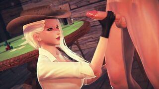 HOTTIE BONED INTO THE SALOON WITH Ashe | 3D ANIMATED