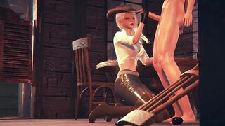 HOTTIE BONED INTO THE SALOON WITH Ashe | 3D ANIMATED