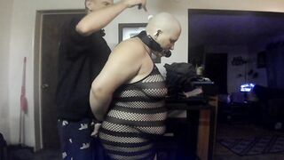 Baldbabey Roleplay Spanked and Razor Bald Bound up