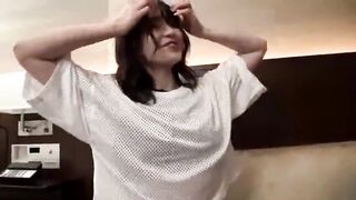 An Pure Young Wifey with a Adorable Smile Sweats on