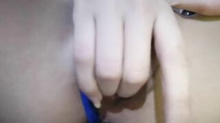 My Soak Vagina into Blue Panties